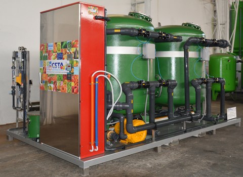 Impianto trattamento acqua per ortofrutticoli CSTA GROUP fruits and vegetables washing water treatment plant